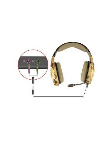 Trust GXT 322D Carus Auricolare Cablato A Padiglione Giocare Mimetico