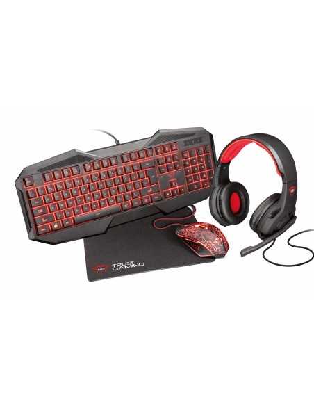 Trust GXT 788 4-in-1 Gaming Bundle IT tastiera USB QWERTY Italiano Nero