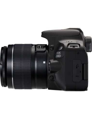 Canon EOS 200D + EF-S 18-55mm f 3.5-5.6 III Kit fotocamere SLR 24,2 MP CMOS 6000 x 4000 Pixel Nero