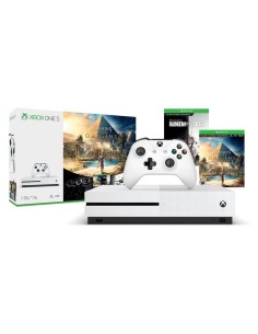 Microsoft Xbox One S 1TB + Assassin's Creed Origins + Tom Clancy's Rainbow Six Siege 1000 GB Wi-Fi Bianco