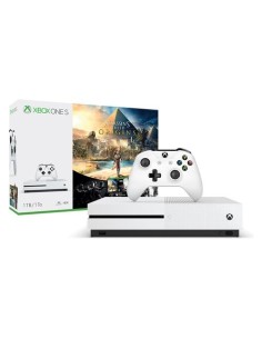 Microsoft Xbox One S 1TB + Assassin's Creed Origins + Tom Clancy's Rainbow Six Siege 1000 GB Wi-Fi Bianco 2