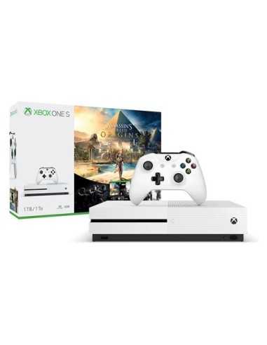 Microsoft Xbox One S 1TB + Assassin's Creed Origins + Tom Clancy's Rainbow Six Siege 1000 GB Wi-Fi Bianco