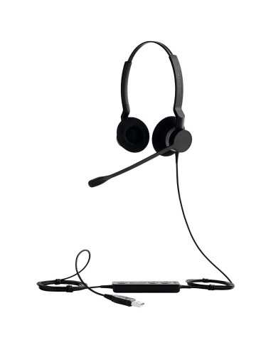 Jabra BIZ 2300 USB Microsoft Lync Duo Auricolare Cablato A Padiglione Ufficio USB tipo A Nero