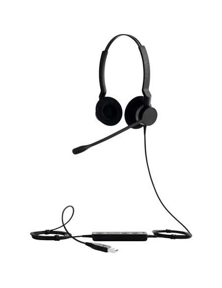 Jabra BIZ 2300 USB Microsoft Lync Duo Auricolare Cablato A Padiglione Ufficio USB tipo A Nero