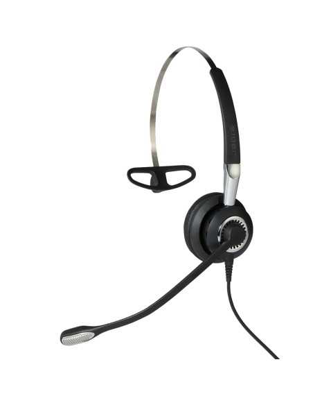 Jabra Biz 2400 II QD Mono NC 3 in 1 Auricolare Cablato Passanuca, A clip, A Padiglione Ufficio Nero, Argento