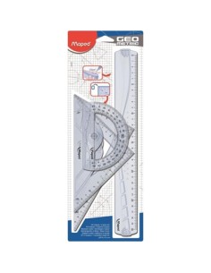 Maped Maxi set di righelli 4 pz Plastica