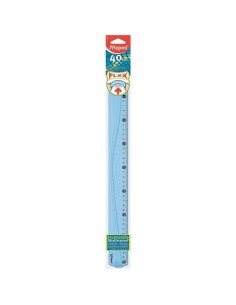 Maped Flex 400 mm Plastica Blu, Traslucido 1 pz