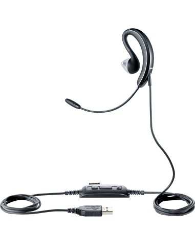 Jabra UC Voice 250 MS Auricolare Cablato Passanuca, In-ear Ufficio Nero