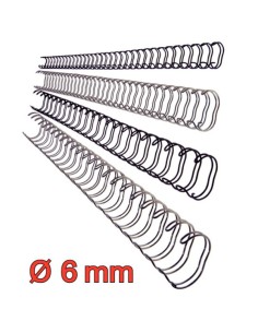 Leitz Metal Wire Spines Argento