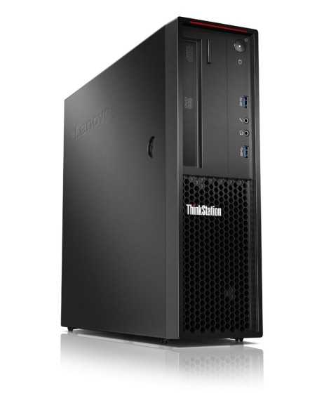 Lenovo ThinkStation P320 DDR4-SDRAM E3-1230V6 SFF Intel® Xeon® E3 v6 8 GB 256 GB SSD Windows 10 Pro Stazione di lavoro Nero