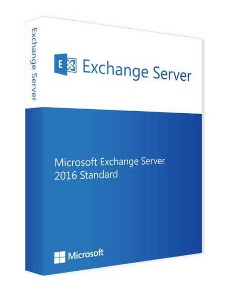 Microsoft Exchange Server 2016, STD, SNGL, OLP, NL Open License 1 licenza e Inglese