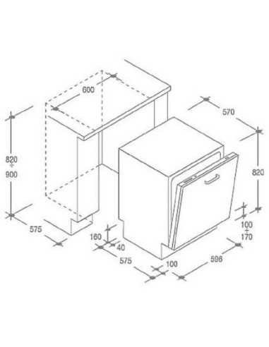 Candy CDI 3615 A scomparsa totale 16 coperti