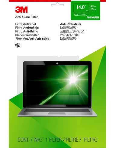 3M Filtro antiriflesso per laptop widescreen da 14"