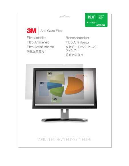 3M Filtro antiriflesso per monitor widescreen da 19” (16 10)