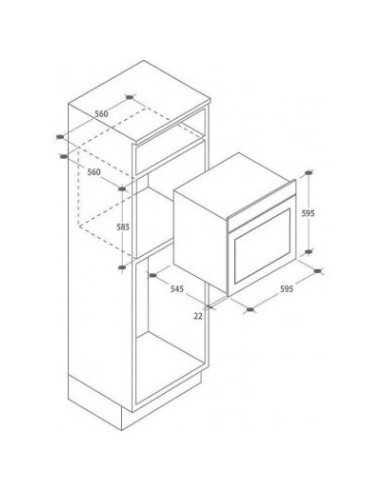 Candy FCL614 6X 65 L A Acciaio satinato