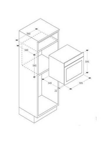 Candy FET 603 AX 69 L A+ Acciaio inossidabile