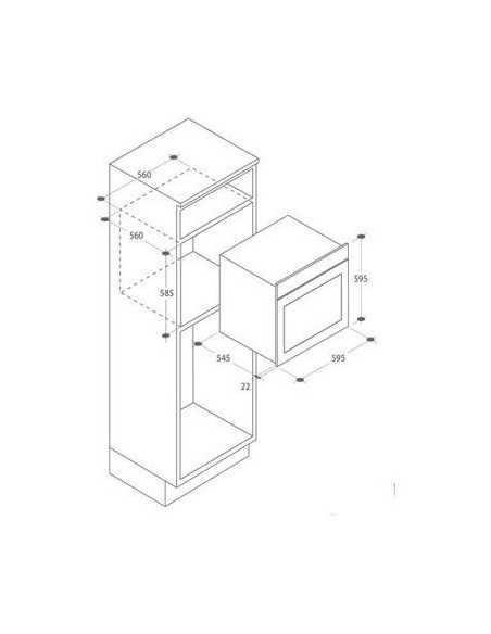 Candy FET 603 AX 69 L A+ Acciaio inossidabile