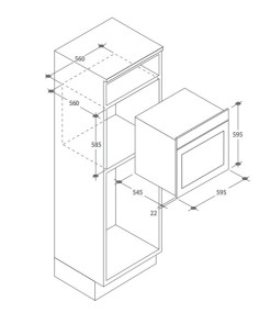 Candy FET 609A X 69 L 2100 W A+ Acciaio inossidabile 2