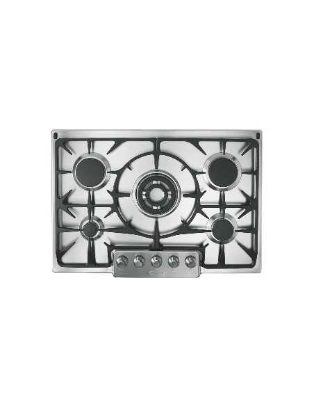 Candy PGF 750 1 SQX Acciaio inossidabile Da incasso Gas 5 Fornello(i)