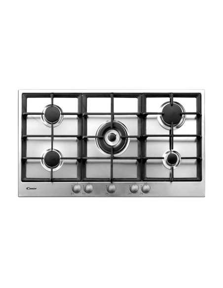 Candy Timeless PG952 1SXGH Acciaio inossidabile Da incasso 90.9 cm Gas 5 Fornello(i)