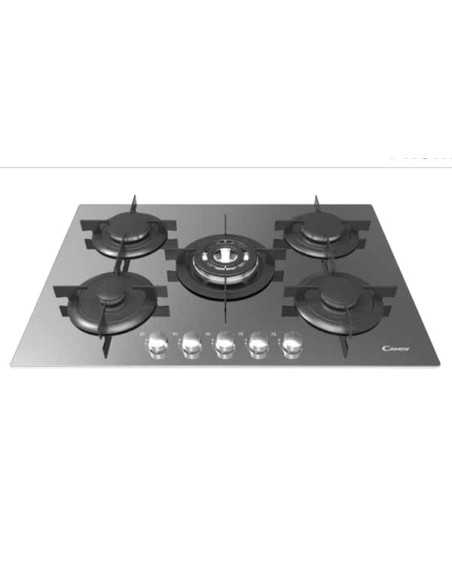 Candy CVG 75 SQPX Nero Da incasso 75 cm Gas 5 Fornello(i)