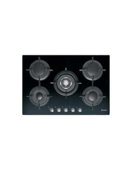 Candy CVG 75 SQPNX piano cottura Nero Da incasso Gas 5 Fornello(i)