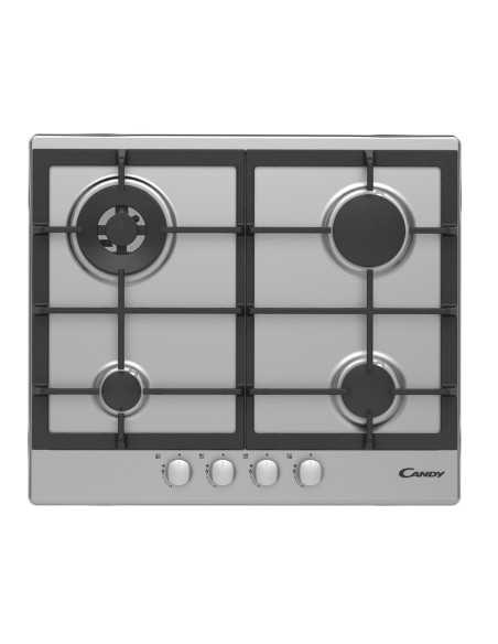 Candy Timeless CPG64SWGX Acciaio inossidabile Da incasso Gas 4 Fornello(i)