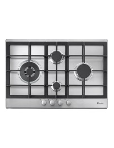 Candy Timeless CPG74SWGX Acciaio inossidabile Da incasso Gas 4 Fornello(i)
