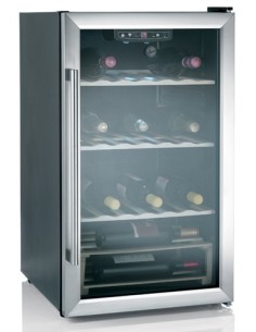 Hoover HWCA 2335 Libera installazione Nero, Acciaio inossidabile 40 bottiglia bottiglie