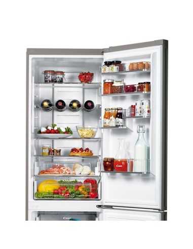 Candy CKCN 204IX 1 frigorifero con congelatore Libera installazione 340 L Acciaio inossidabile