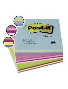 3M Post-It 654RB quaderno per scrivere Multicolore