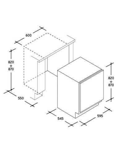 Candy CRU 160 E Frigo da tavolo incasso