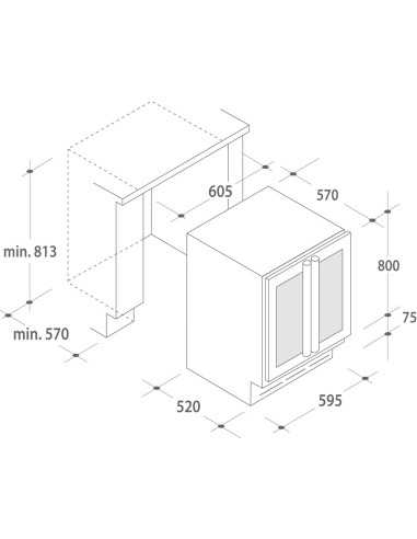 Candy CCVB 60D Cantinetta incasso