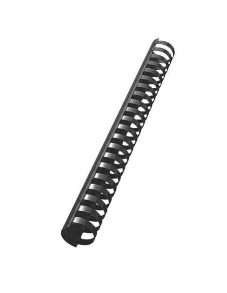 Leitz Plastic Comb Spines, 50 Pcs. Nero