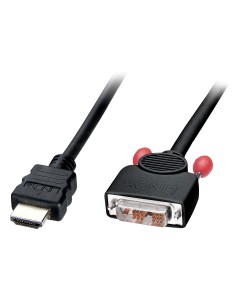 Lindy 36583 cavo e adattatore video 3 m HDMI tipo A (Standard) DVI-D Nero