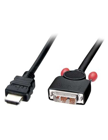 Lindy 36583 cavo e adattatore video 3 m HDMI tipo A (Standard) DVI-D Nero