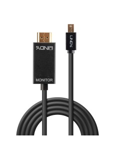 Lindy 36925 cavo e adattatore video 0,5 m Mini DisplayPort HDMI tipo A (Standard) Nero 2