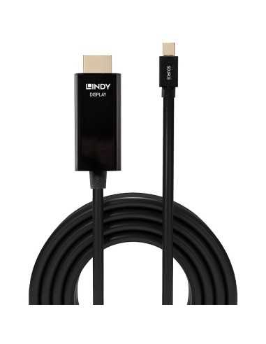 Lindy 36928 cavo e adattatore video 3 m Mini DisplayPort HDMI tipo A (Standard) Nero
