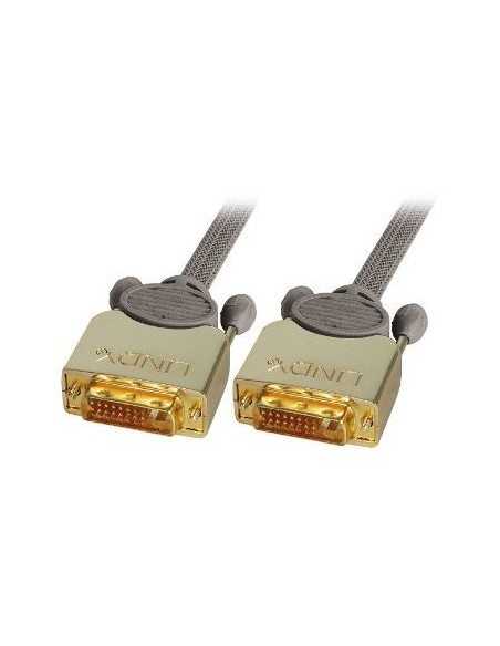 Lindy 37140 cavo DVI 0,5 m DVI-D Grigio