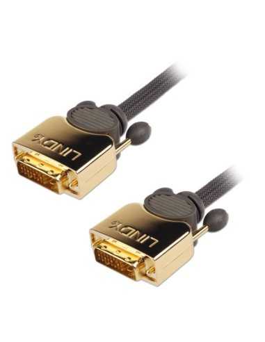 Lindy 37142 cavo DVI 2 m DVI-D Grigio