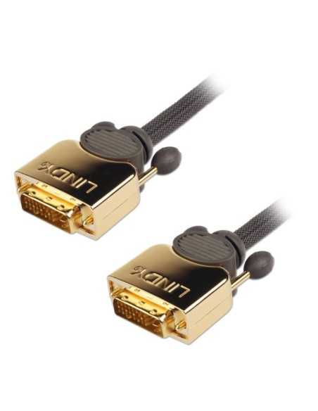 Lindy 37142 cavo DVI 2 m DVI-D Grigio
