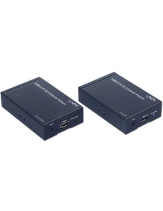 Lindy 38009 moltiplicatore AV Trasmettitore e ricevitore AV Nero