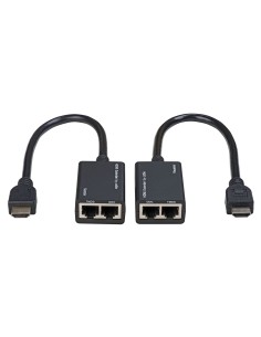 Lindy 38024 moltiplicatore AV Trasmettitore e ricevitore AV Nero