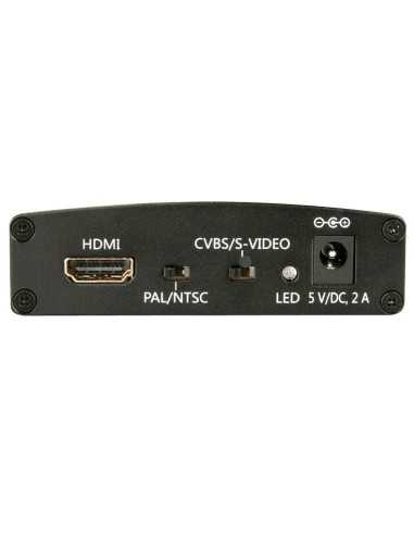 Lindy 38093 cavo e adattatore video HDMI tipo A (Standard) 3 x RCA + S-Video Nero