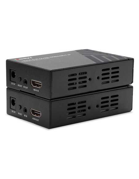 Lindy 38126 moltiplicatore AV Trasmettitore e ricevitore AV Nero