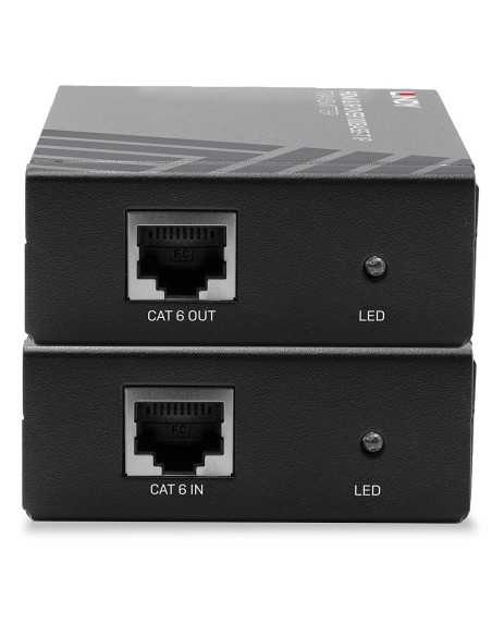 Lindy 38126 moltiplicatore AV Trasmettitore e ricevitore AV Nero