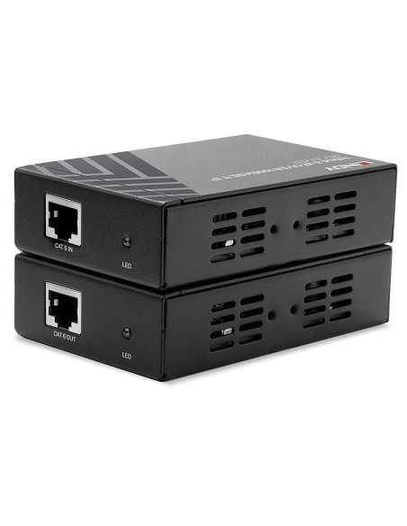 Lindy 38126 moltiplicatore AV Trasmettitore e ricevitore AV Nero