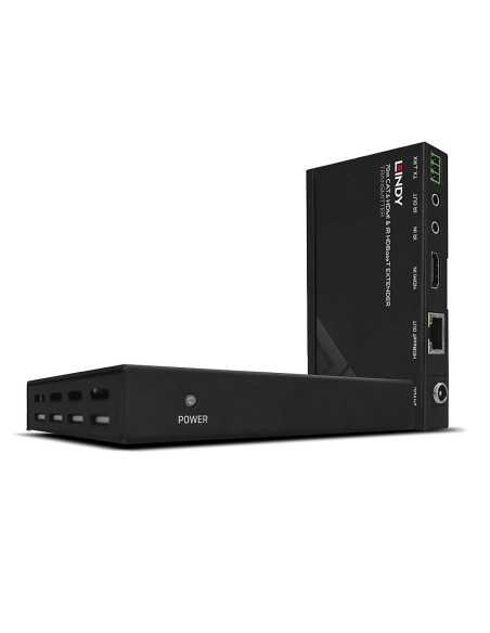 Lindy 38139 moltiplicatore AV Trasmettitore e ricevitore AV Nero