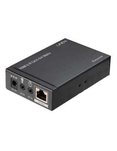 Lindy 38143 moltiplicatore AV Trasmettitore e ricevitore AV Nero
