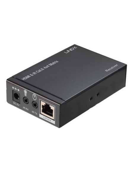 Lindy 38143 moltiplicatore AV Trasmettitore e ricevitore AV Nero